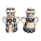 Salt & Pepper, Pair in "Peacock" by Manufaktura | S131T-54