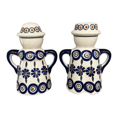 Salt & Pepper, Pair in "Floral Peacock" by Manufaktura | S131T-54KK