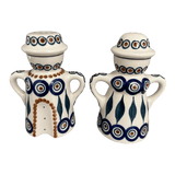 Salt & Pepper, Pair in "Peacock" by Manufaktura | S131T-54