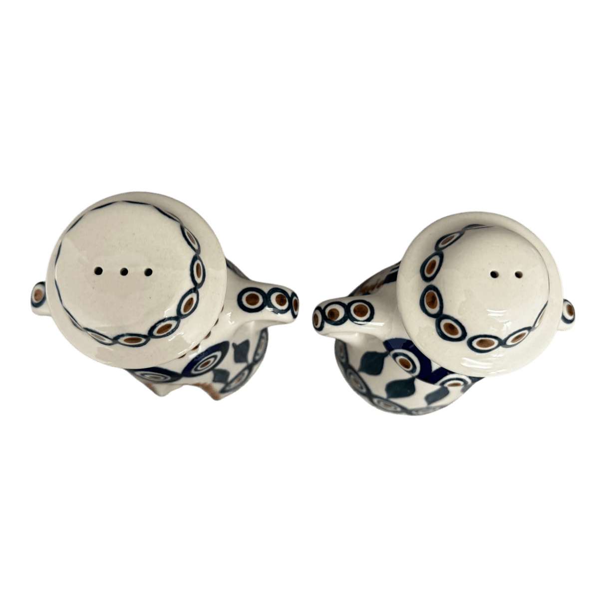 Salt & Pepper, Pair in "Peacock" by Manufaktura | S131T-54