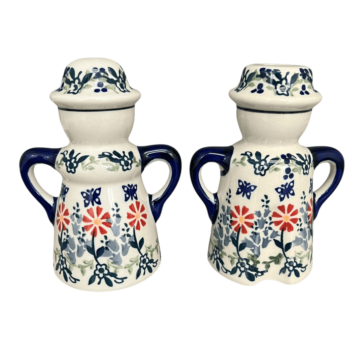 Salt & Pepper, Pair in "Butterfly Blossoms" by Manufaktura | S131T-MM02