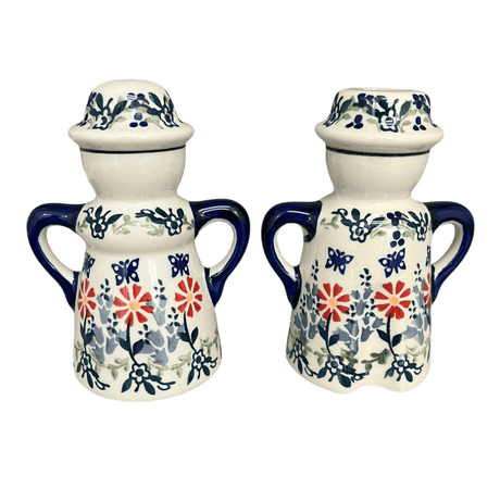 Salt & Pepper, Pair in "Butterfly Blossoms" by Manufaktura | S131T-MM02