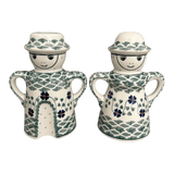 Salt & Pepper, Pair in "Woven Pansies" by Manufaktura | S131T-RV