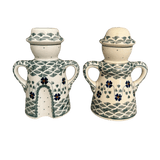 Salt & Pepper, Pair in "Woven Pansies" by Manufaktura | S131T-RV