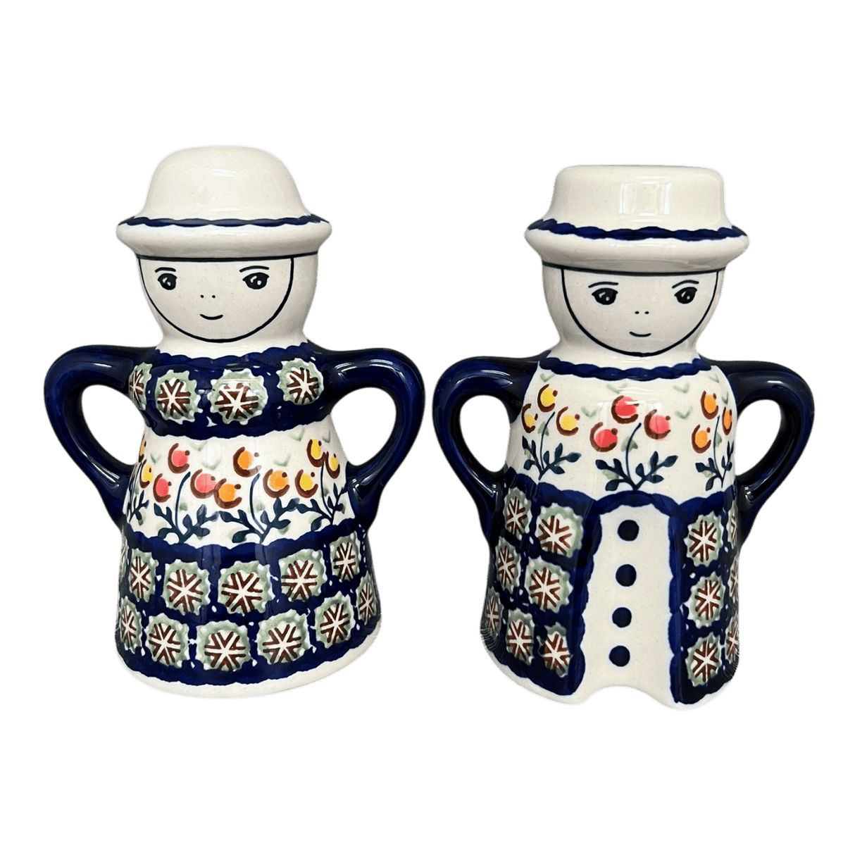 Salt & Pepper, Pair in "Floral Spray" by Manufaktura | S131U-DSO
