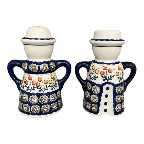 Salt & Pepper, Pair in "Floral Spray" by Manufaktura | S131U-DSO