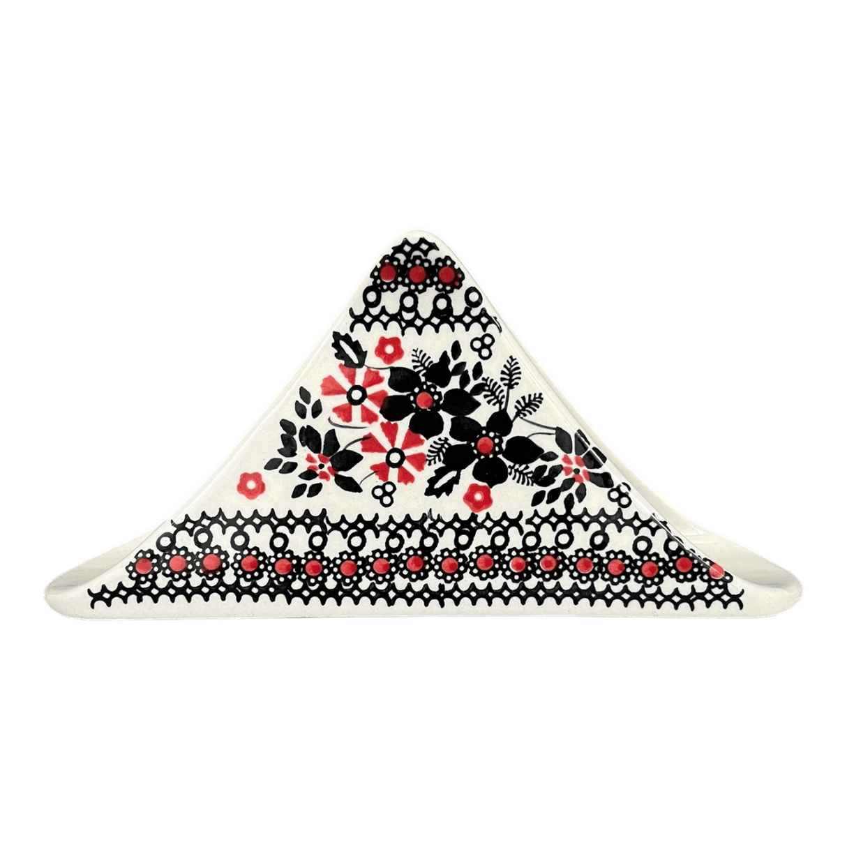 Napkin Holder, 8" in "Duet in Black & Red" by Manufaktura | S133S-DPCC