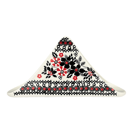Napkin Holder, 8" in "Duet in Black & Red" by Manufaktura | S133S-DPCC