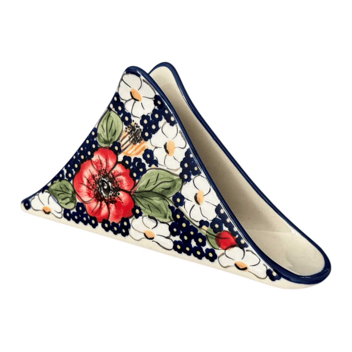Napkin Holder, 8" in "Poppies & Posies" by Manufaktura | S133S-IM02