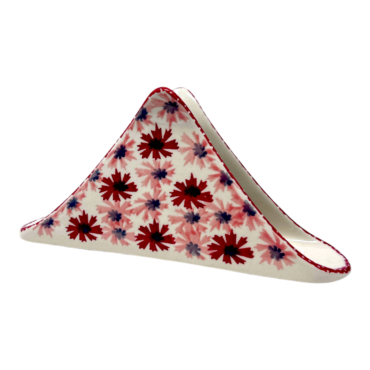 Napkin Holder, 8" in "Scarlet Daisy" by Manufaktura | S133U-AS73