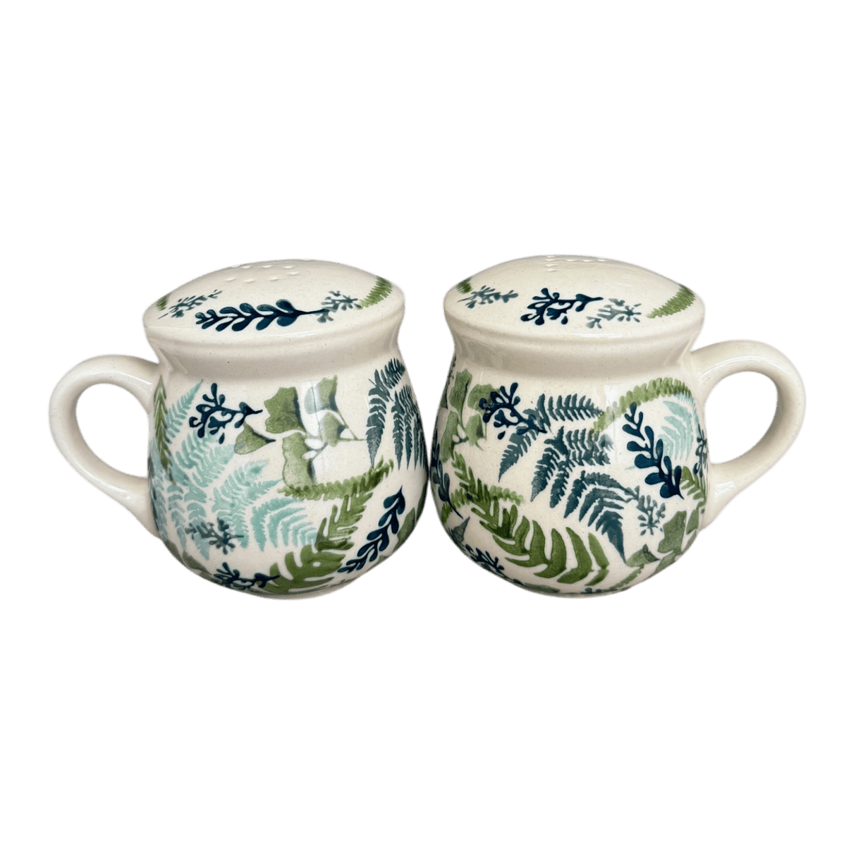 Salt & Pepper, Mug, 4" in "Scattered Ferns" by Manufaktura | S138S-GZ39