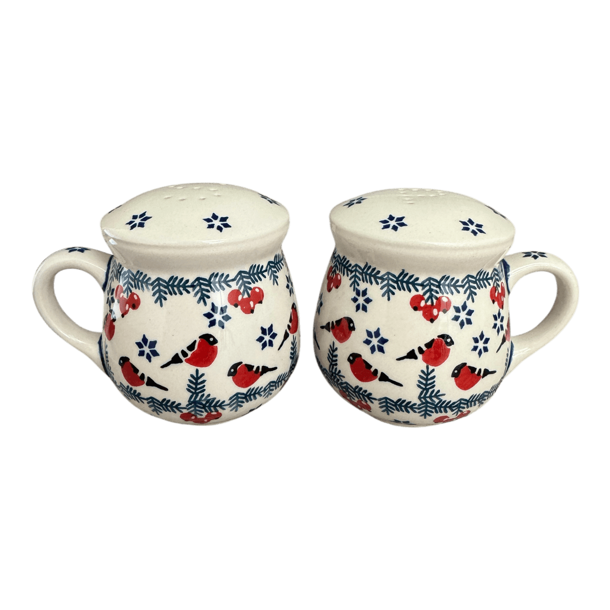 Salt & Pepper, Mug, 4" in "Red Bird" by Manufaktura | S138T-GILE
