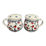 Salt & Pepper, Mug, 4" in "Red Bird" by Manufaktura | S138T-GILE
