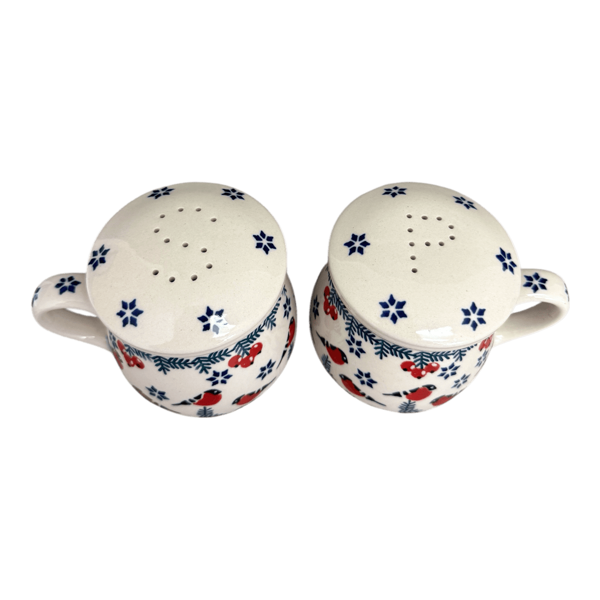 Salt & Pepper, Mug, 4" in "Red Bird" by Manufaktura | S138T-GILE