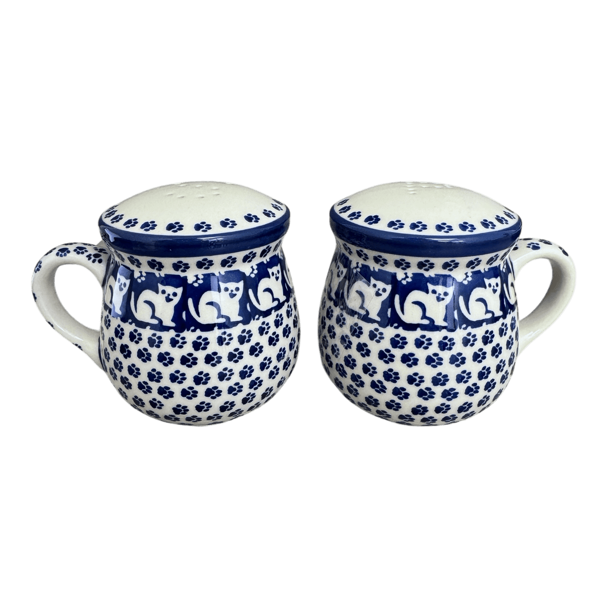 Salt & Pepper, Mug, 4" in "Kitty Cat Path" by Manufaktura | S138T-KOT6