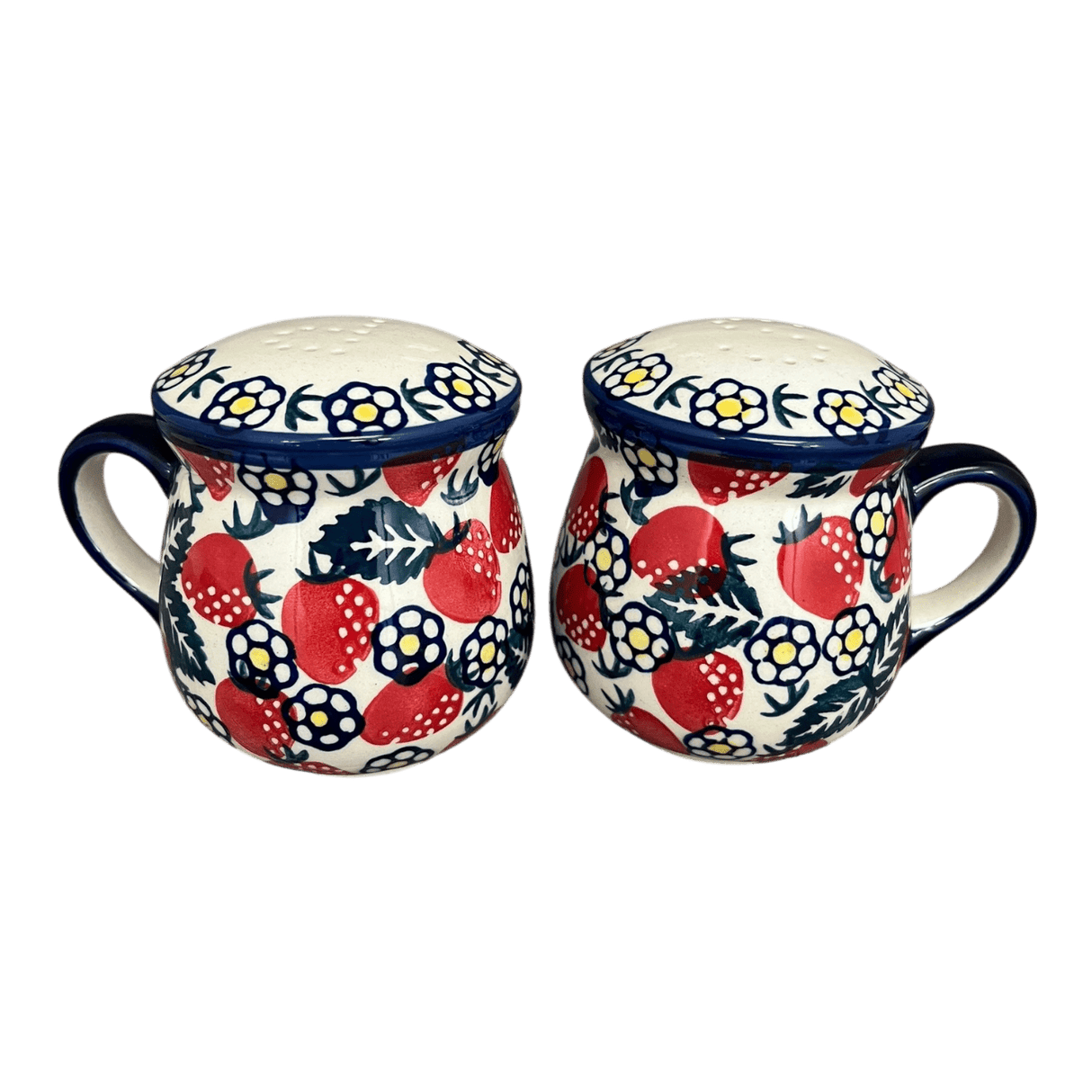 Salt & Pepper, Mug, 4" in "Strawberry Fields" by Manufaktura | S138U-AS59