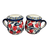 Salt & Pepper, Mug, 4" in "Strawberry Fields" by Manufaktura | S138U-AS59