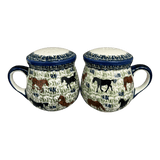 Salt & Pepper, Mug, 4" in "On the Range" by Manufaktura | S138U-INK2