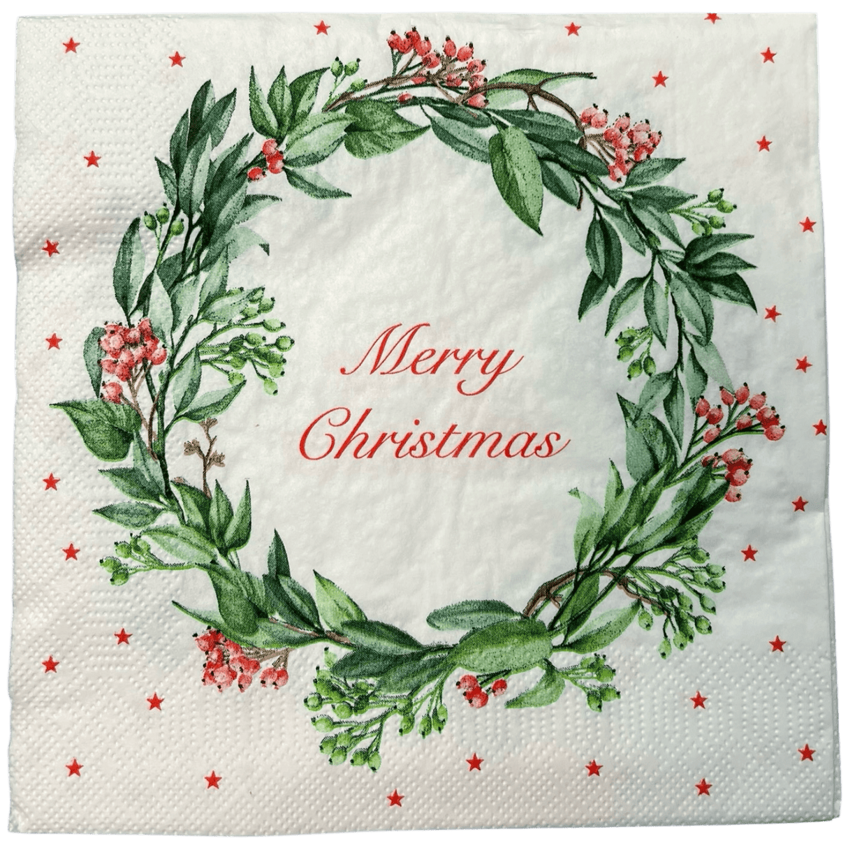 Paper Dinner Napkins in "Christmas Wreath" by MAKI | SDGW-021201