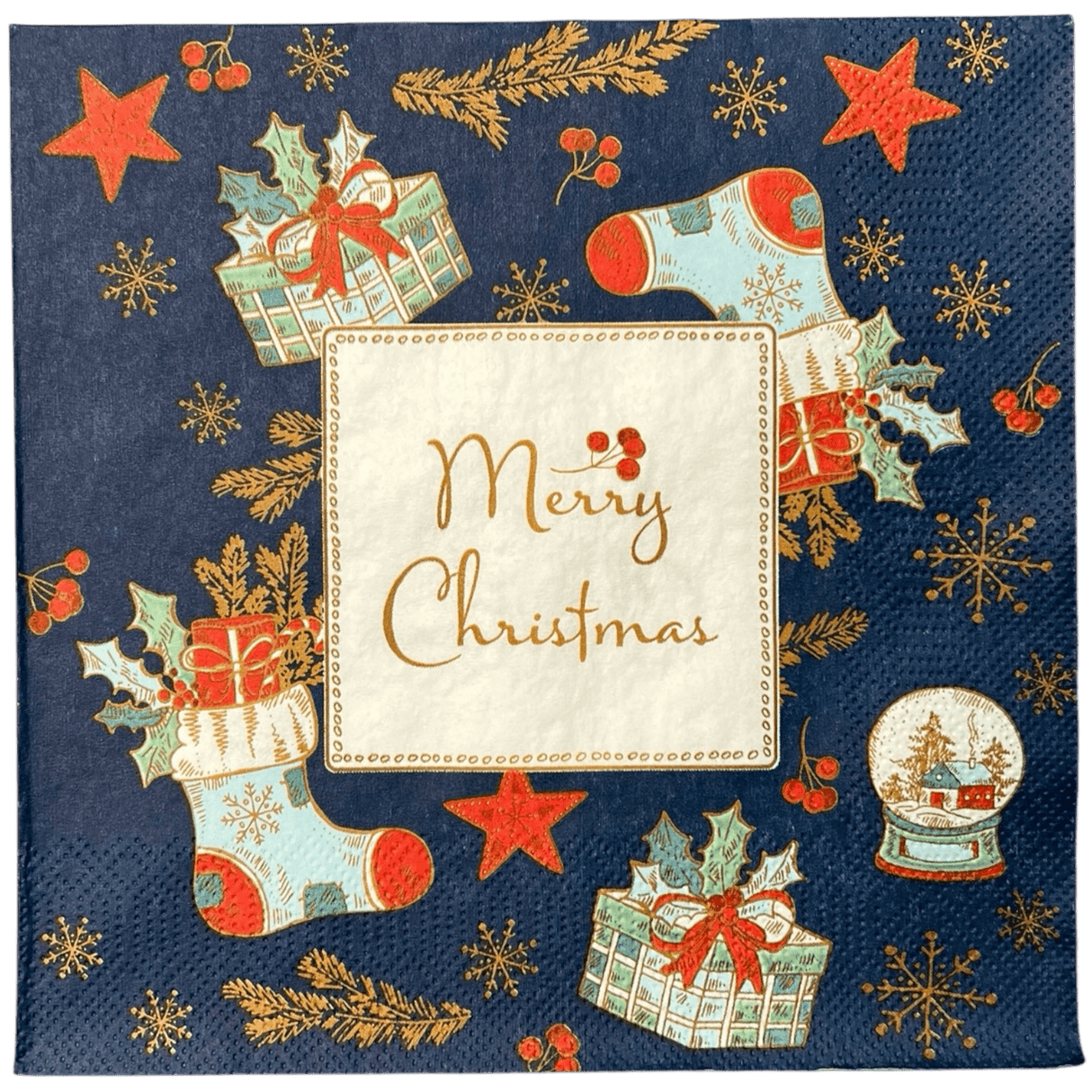 Paper Dinner Napkins in "Merry Christmas" by MAKI | SDGW-023001
