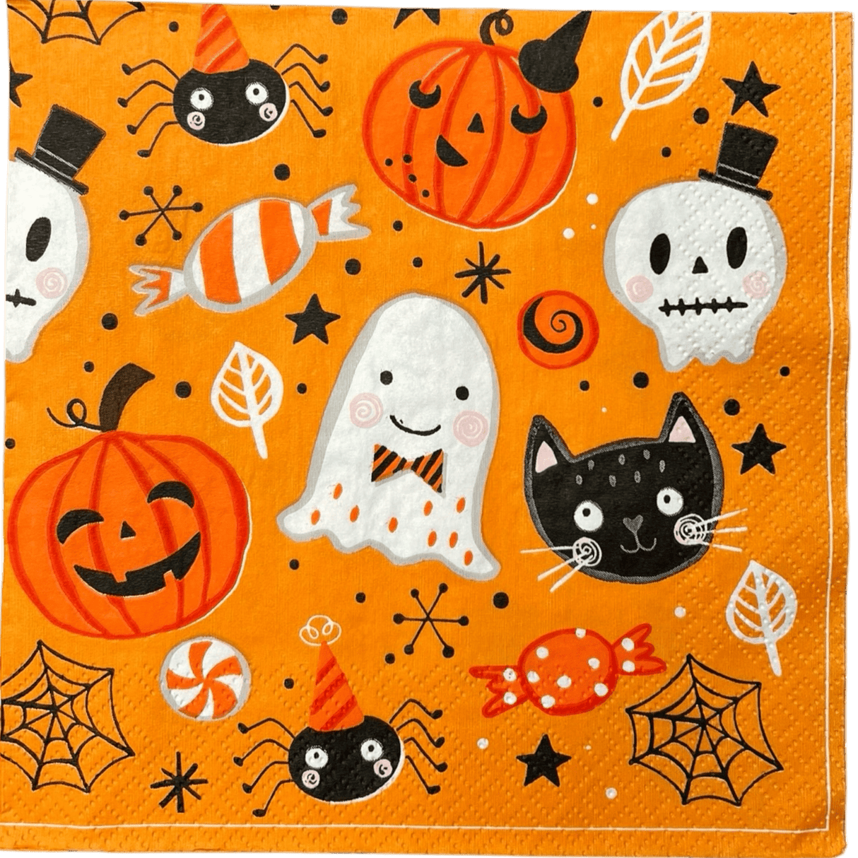 Paper Dinner Napkins in "Halloween Booo" by MAKI | SDOG-030701