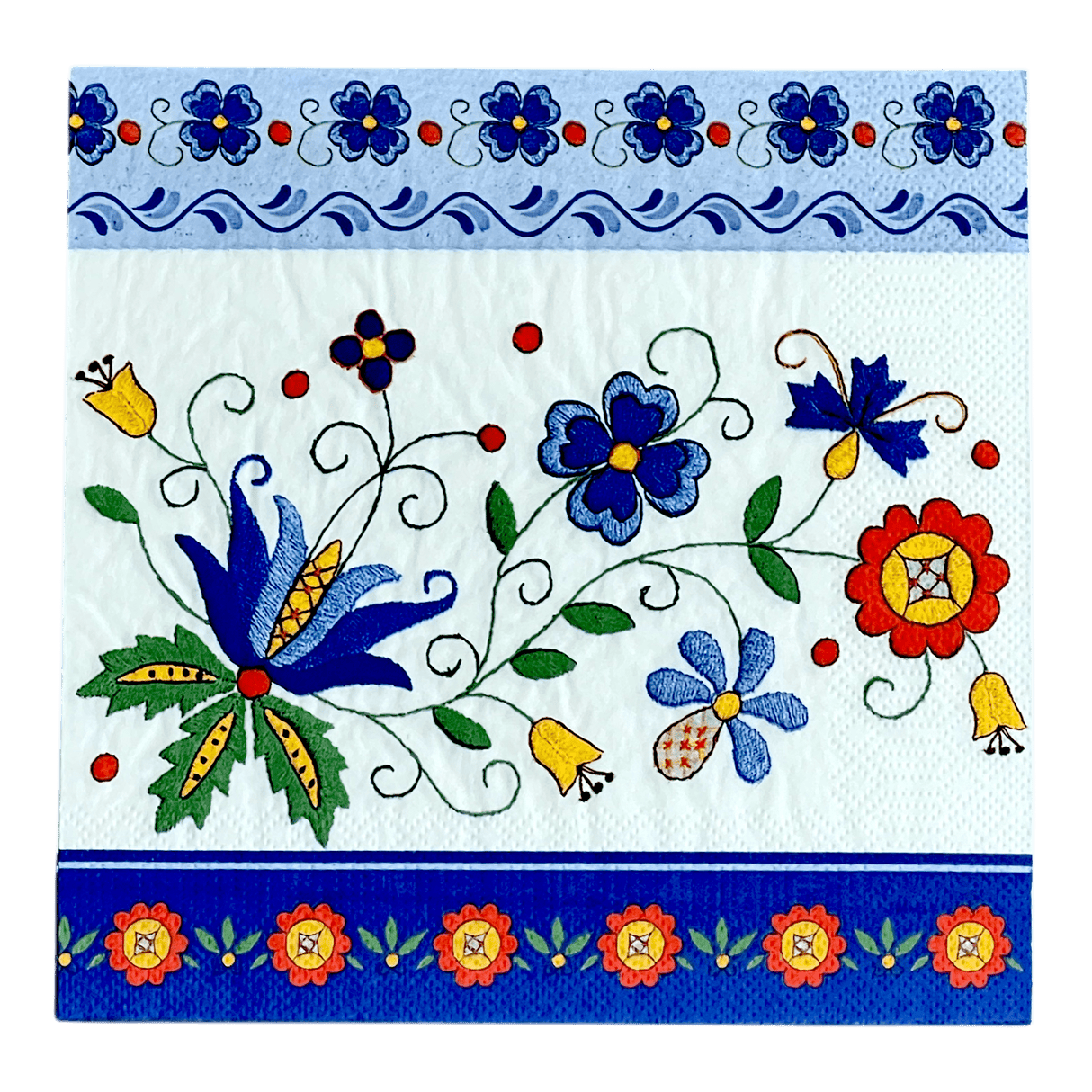 Dinner Napkins in "Blue Polish Folk" by MAKI | SLOG-040501