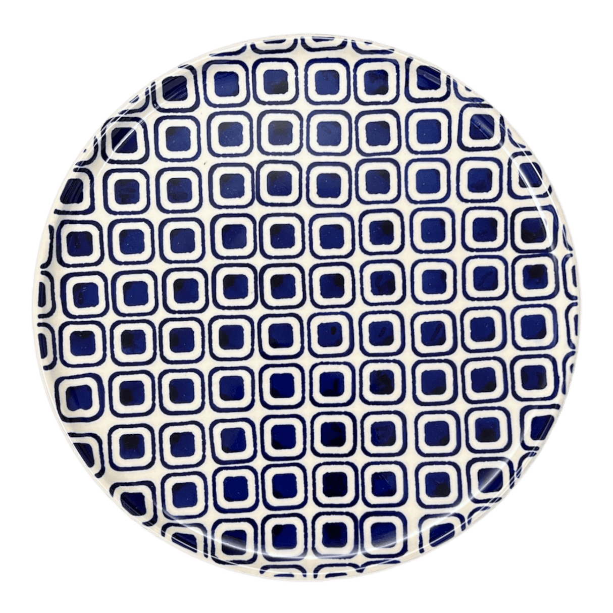 Tray, Round, 9" in "Navy Retro" by Manufaktura | T115U-601A