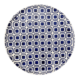 Tray, Round, 9" in "Navy Retro" by Manufaktura | T115U-601A