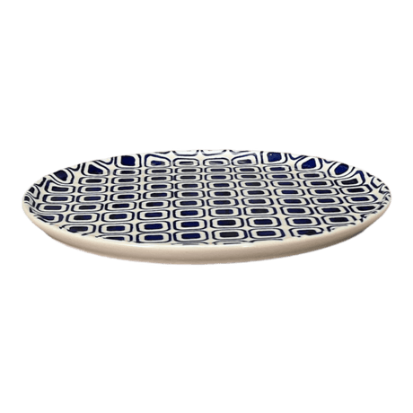 Tray, Round, 9" in "Navy Retro" by Manufaktura | T115U-601A