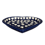 Plate, Heart-Shaped, 10.25" in "Sea of Hearts" by Manufaktura | T118T-SEA