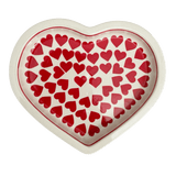 Plate, Heart-Shaped, 10.25" in "Whole Hearted Red" by Manufaktura | T118T-SEDC