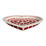 Plate, Heart-Shaped, 10.25" in "Whole Hearted Red" by Manufaktura | T118T-SEDC