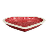 Plate, Heart-Shaped, 10.25" in "Red Sky at Night" by Manufaktura | T118T-WCZE