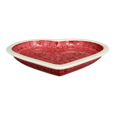 Plate, Heart-Shaped, 10.25" in "Red Sky at Night" by Manufaktura | T118T-WCZE