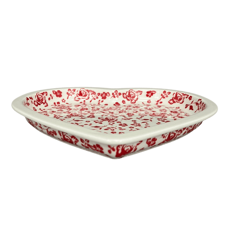 Plate, Heart-Shaped, 10.25" in "Rose - Floribunda" by Manufaktura | T118U-GZ32