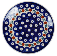 A picture of a Polish Pottery 6.5" Dessert Plate (Mosquito) | T130T-70 as shown at PolishPotteryOutlet.com/products/dessert-plate-65-mosquito