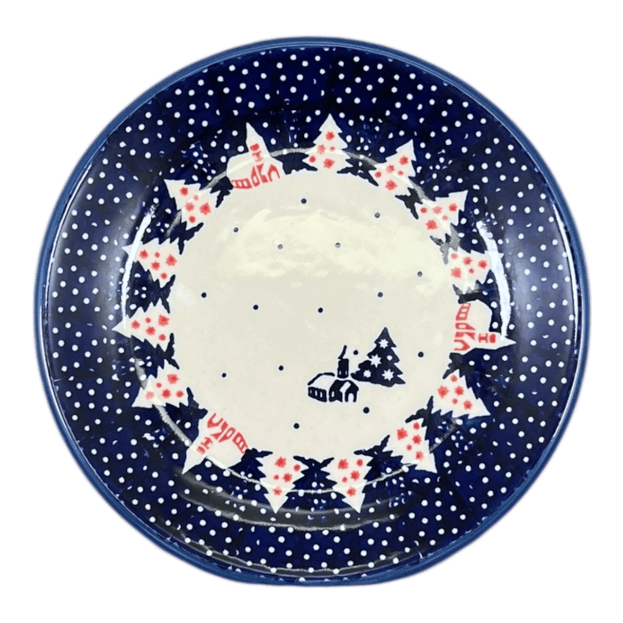 Plate, Round, Dessert, 6.5" in "Christmas Chapel" by Manufaktura | T130T-CHDK