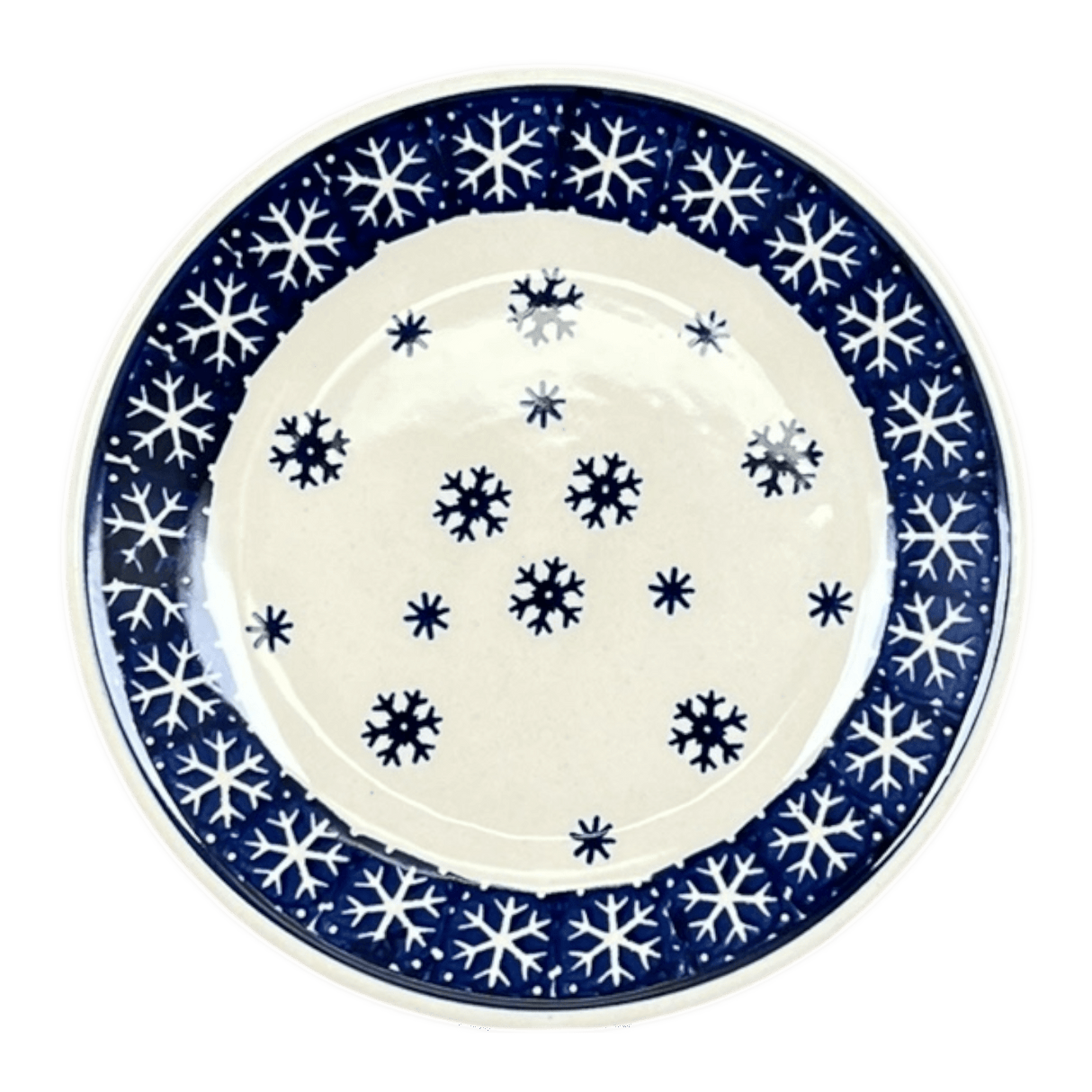 Plate, Round, Dessert, 6.5" in "Peaceful Snowfall" by Manufaktura | T130T-PZS