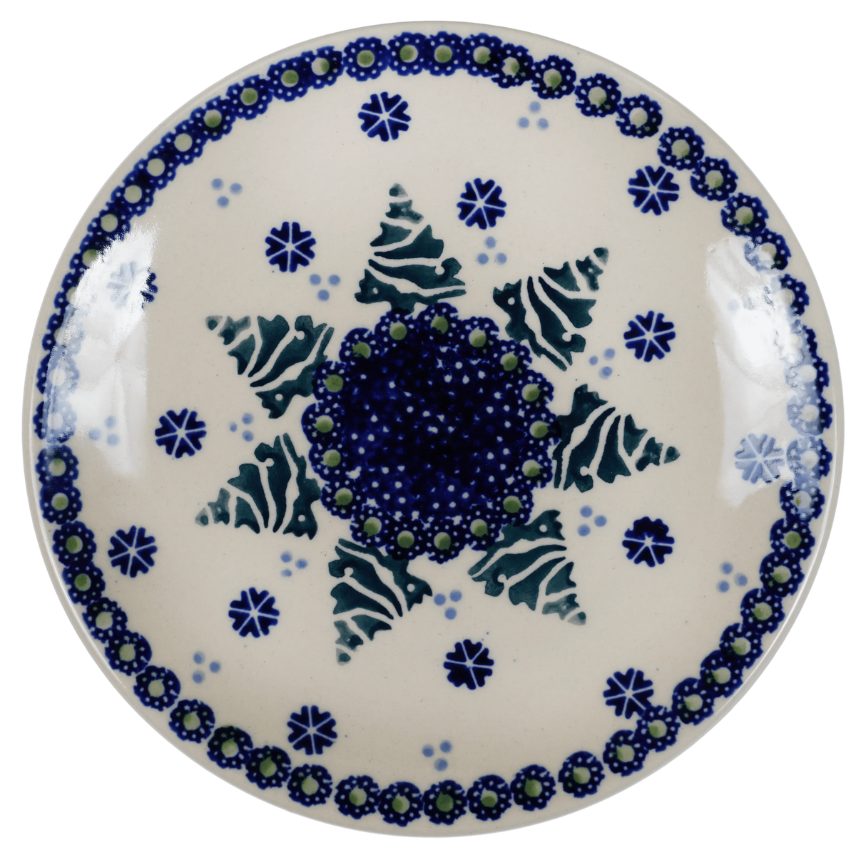 Plate, Round, Dessert, 6.5" in "Snowy Pines" by Manufaktura | T130T-U22