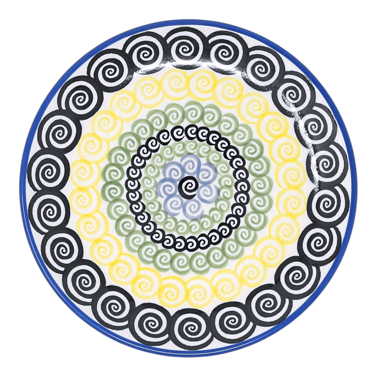 Plate, Round, Dessert, 7.25" in "Hypnotic Night" by Manufaktura | T131M-CZZC