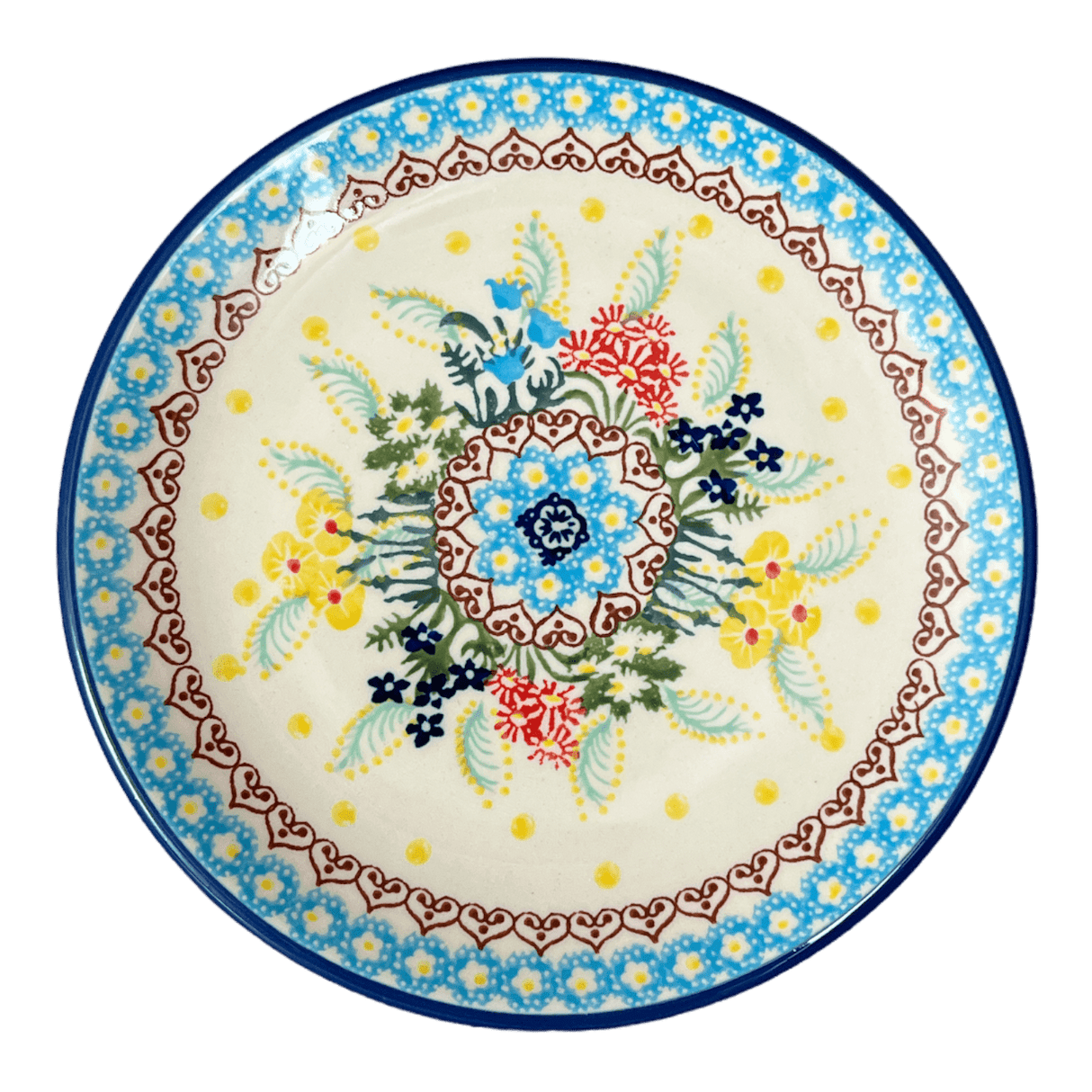 Plate, Round, Dessert, 7.25" in "Beautiful Botanicals" by Manufaktura | T131S-DPOG