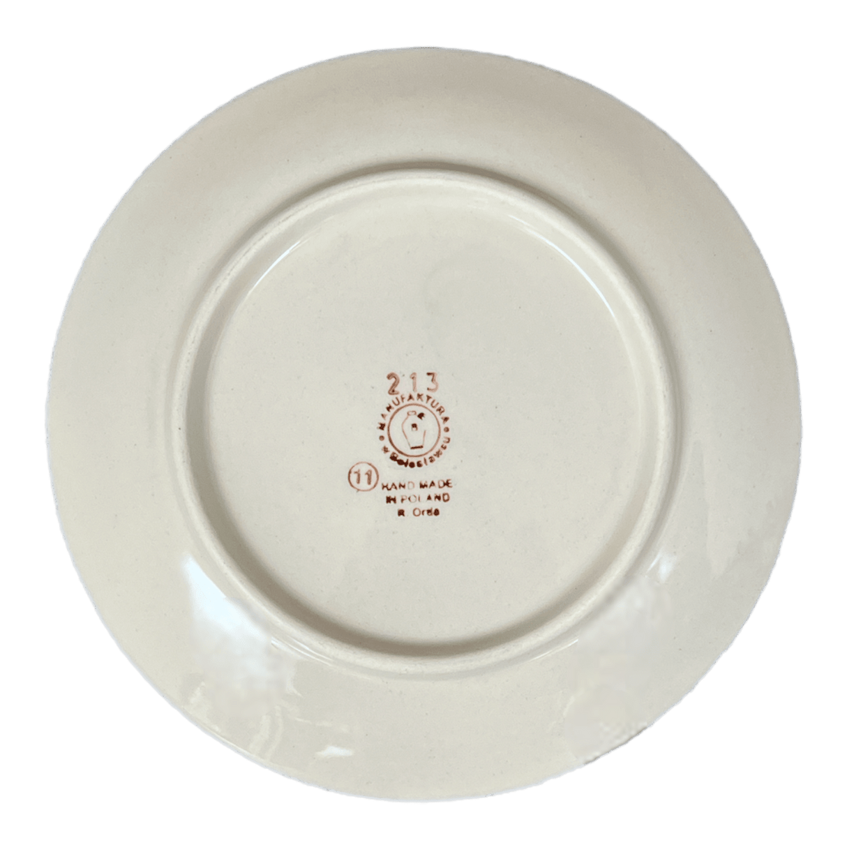 Plate, Round, Dessert, 7.25" in "Green Spray" by Manufaktura | T131T-LISZ