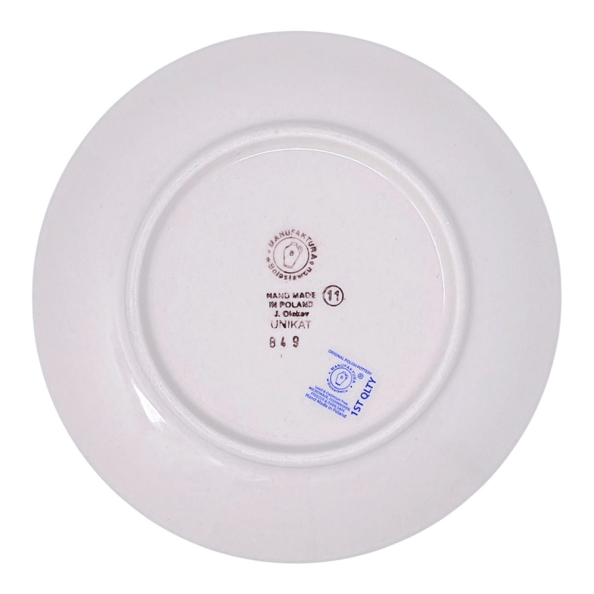 Plate, Round, Dessert, 7.25" in "Diamond Quilt" by Manufaktura | T131U-AS67
