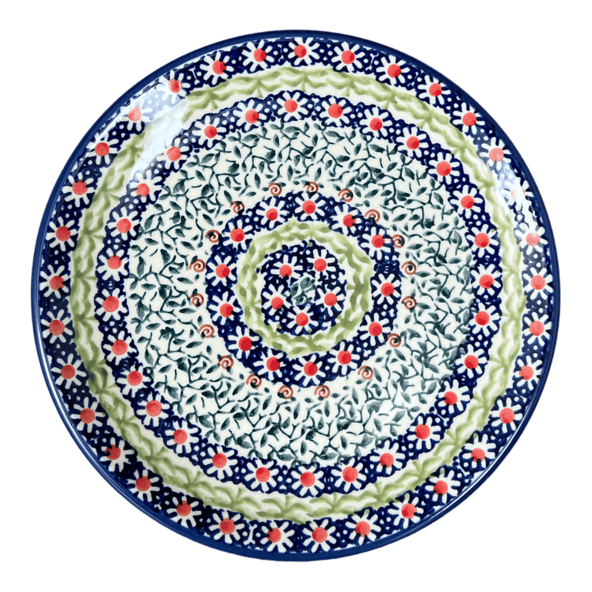 Plate, Round, Dessert, 7.25" in "Daisy Rings" by Manufaktura | T131U-GP13