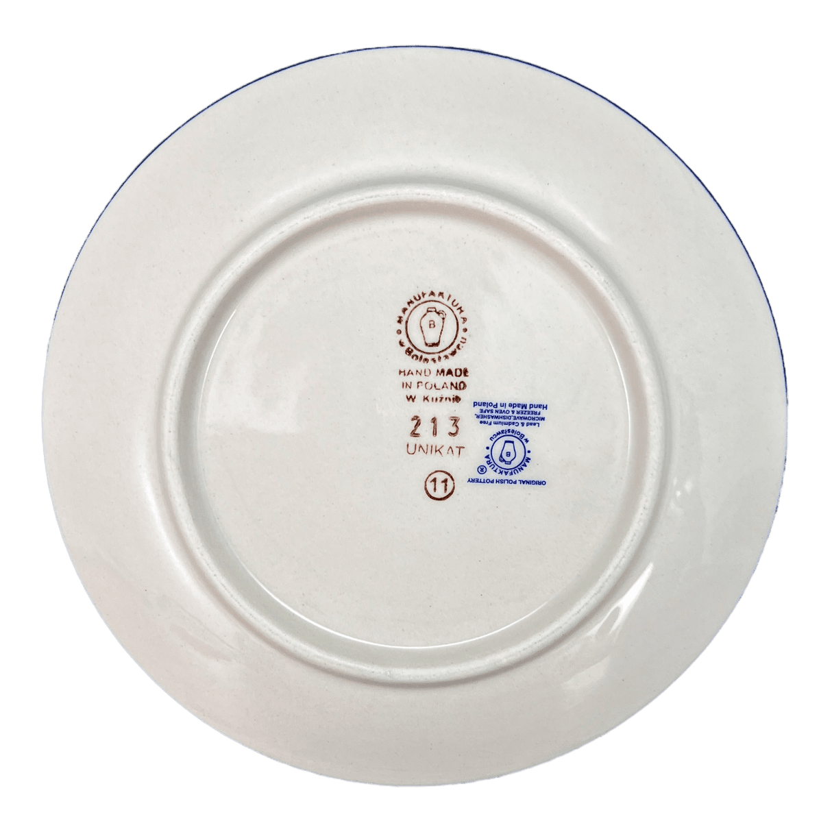 Plate, Round, Dessert, 7.25" in "Snowflake Love" by Manufaktura | T131U-PS01