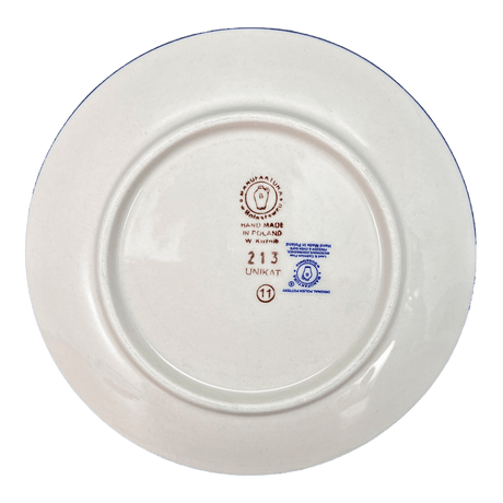 Plate, Round, Dessert, 7.25" in "Snowflake Love" by Manufaktura | T131U-PS01