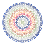 Plate, Round, Dinner, 10" in "Speckled Rainbow" by Manufaktura | T132M-AS37