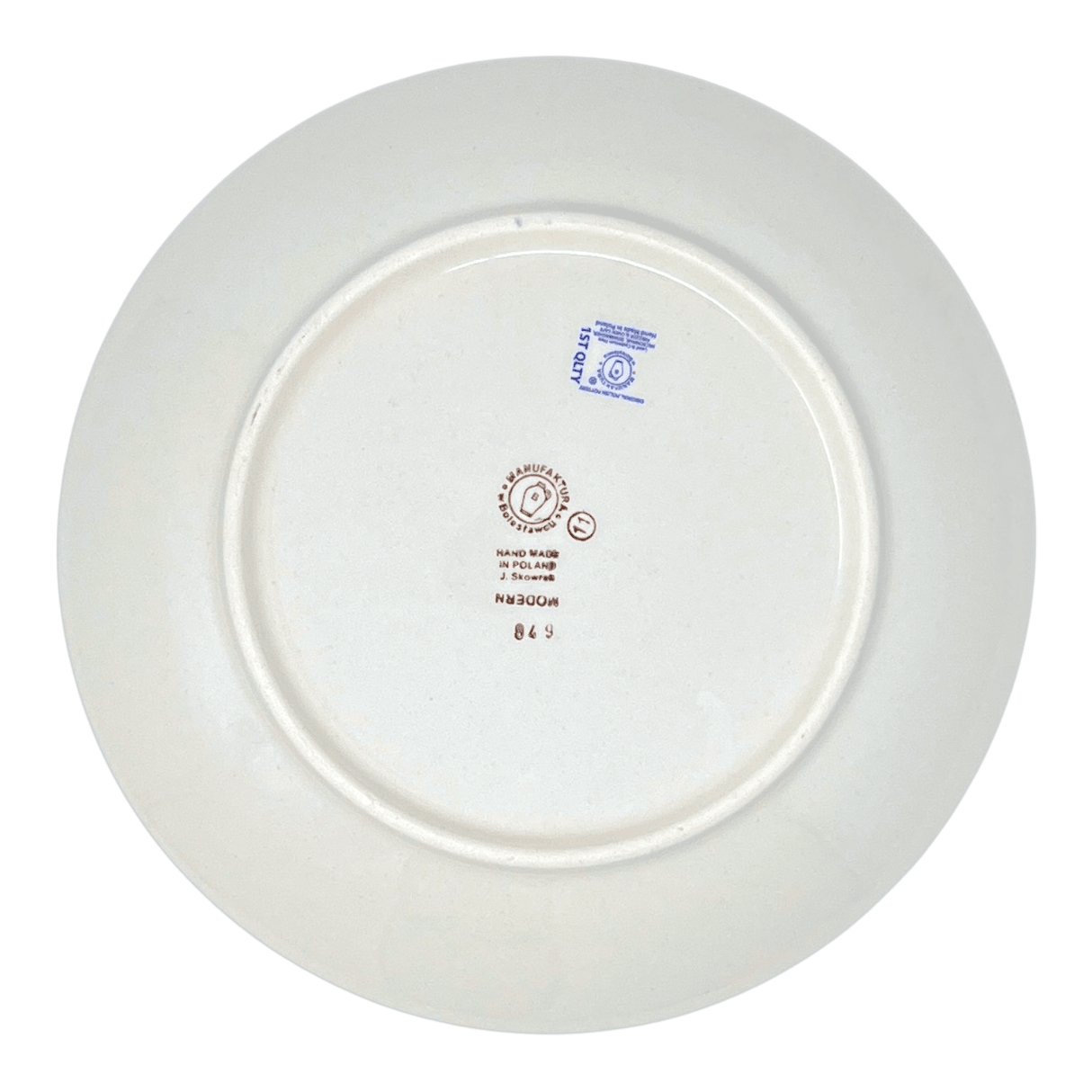 Plate, Round, Dinner, 10" in "Modern Blue" by Manufaktura | T132M-J8KO