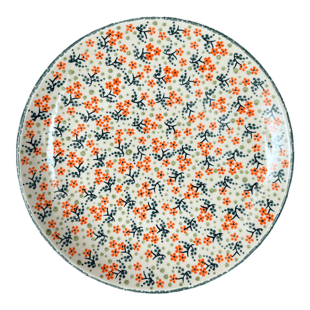 Plate, Round, Dinner, 10" in "Peach Blossoms" by Manufaktura | T132S-AS46