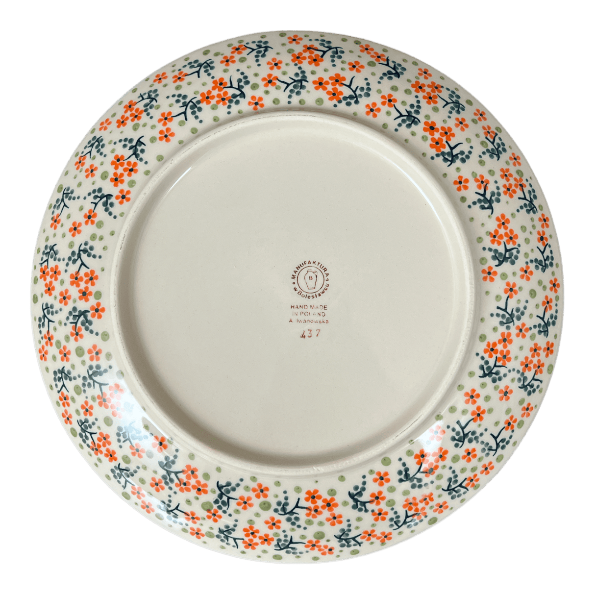 Plate, Round, Dinner, 10" in "Peach Blossoms" by Manufaktura | T132S-AS46